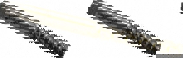 #8-32 UNC, 3 Flute, Bottoming Chamfer, Bright Finish, High Speed Steel Spiral Flute STI Tap